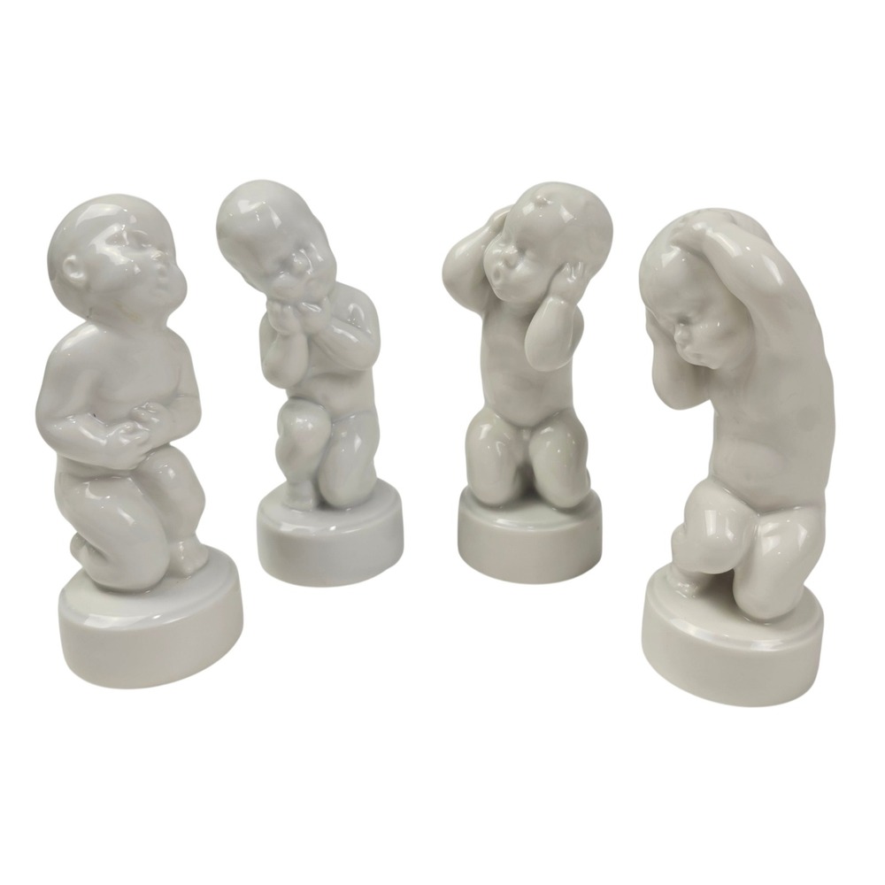 "The Four Aches" Babies by Svend Lindhart, Bing & Grondahl B&G, Royal Copenhagen
